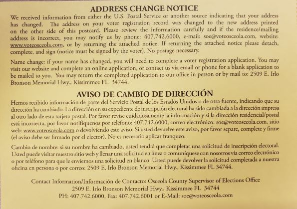 address change notice